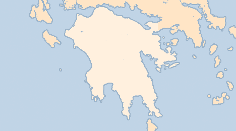 Kort Peloponnesos