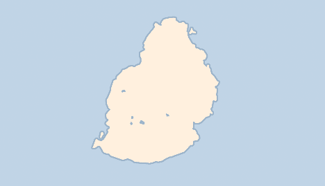 Kort Mauritius
