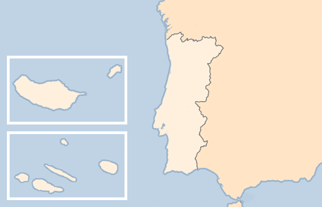 Kort Portugal