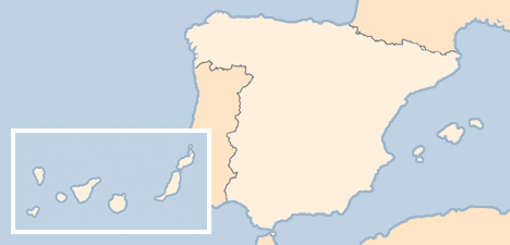 Kort Spanien
