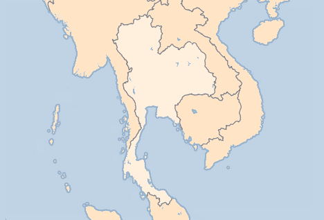 Kort Thailand